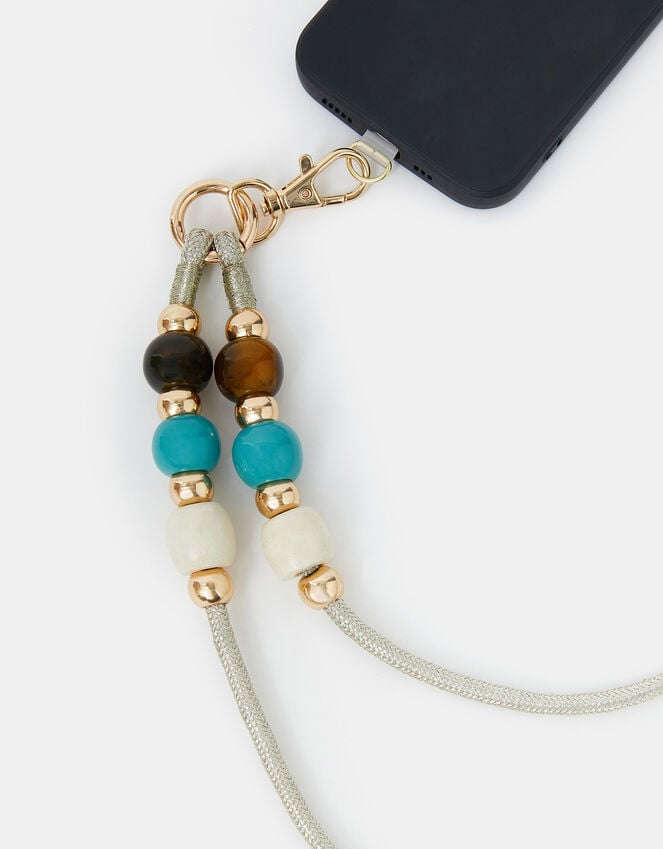 Accessorize Metallic Bead Phone Strap