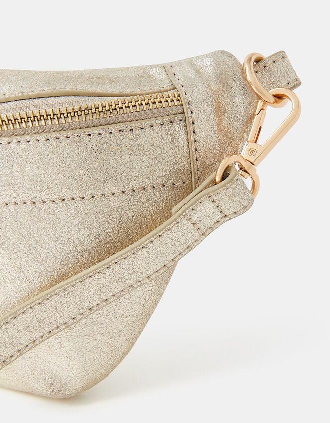 Accessorize Metallic Leather Sling Crossbody Bag