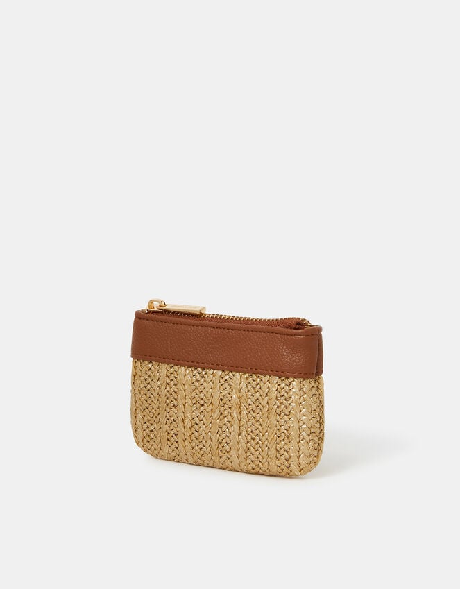 Accessorize Metallic Raffia Coin Purse