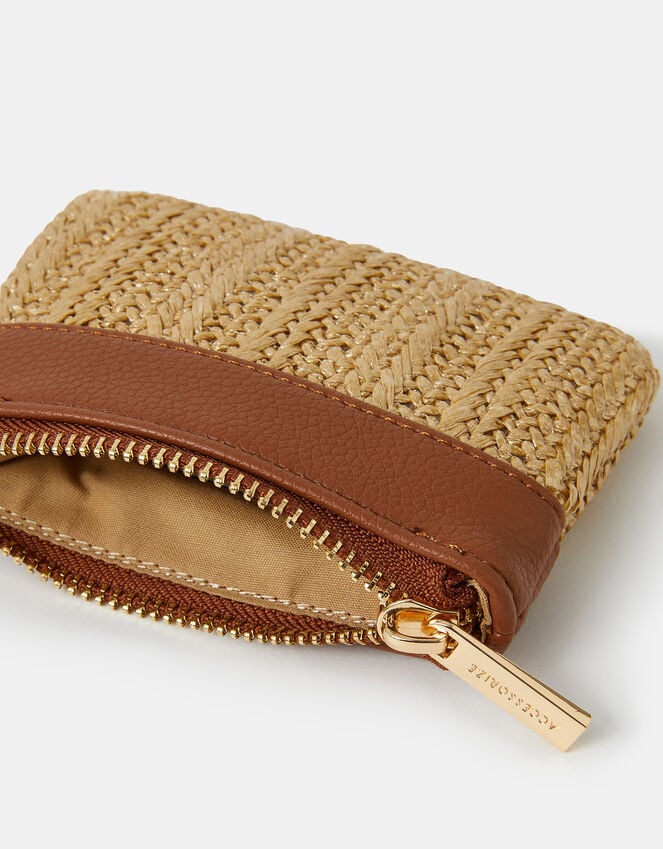 Accessorize Metallic Raffia Coin Purse
