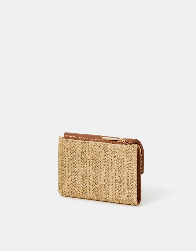 Accessorize Metallic Raffia Fold Out Purse