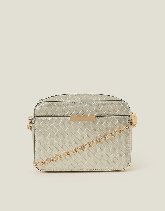 Accessorize Metallic Weave Cross-Body