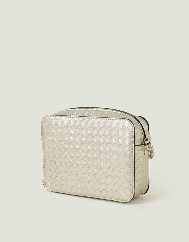 Accessorize Metallic Weave Cross-Body