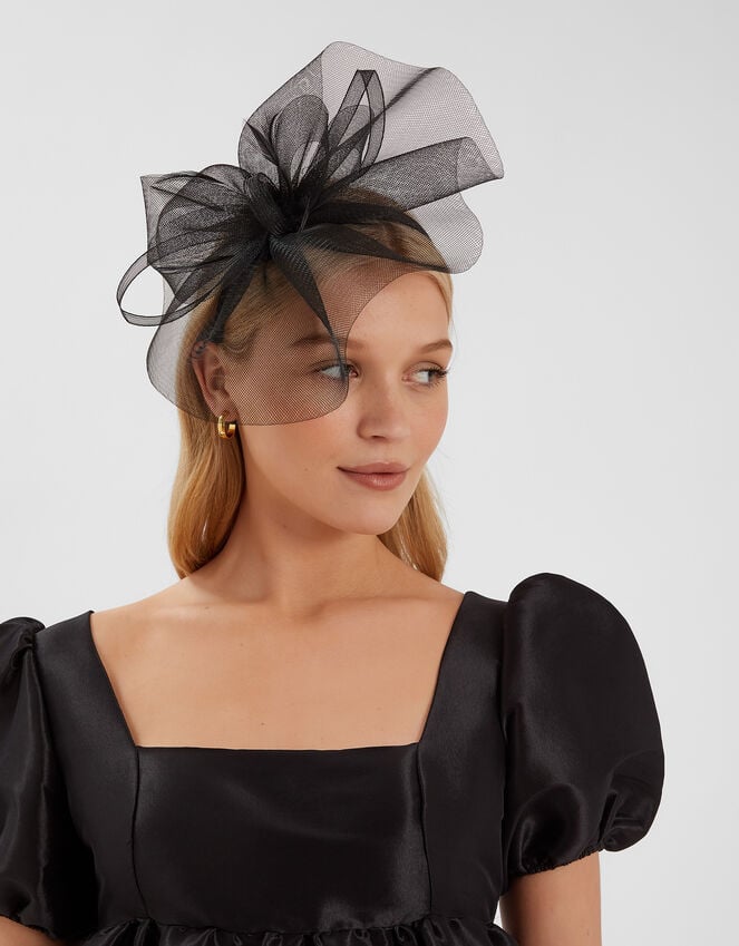 accessorize Mini Crin Fascinator Black