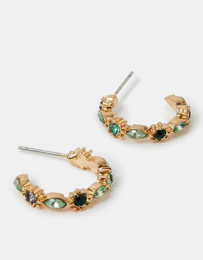 accessorize Mini Eclectic Gem Hoops