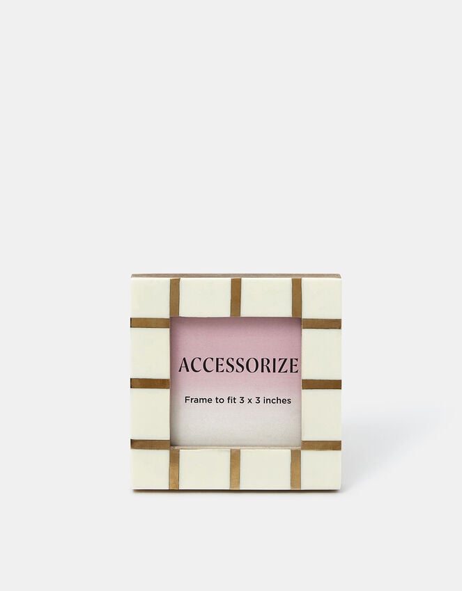 accessorize Mini Inlay Resin Photo Frame 3 x 3