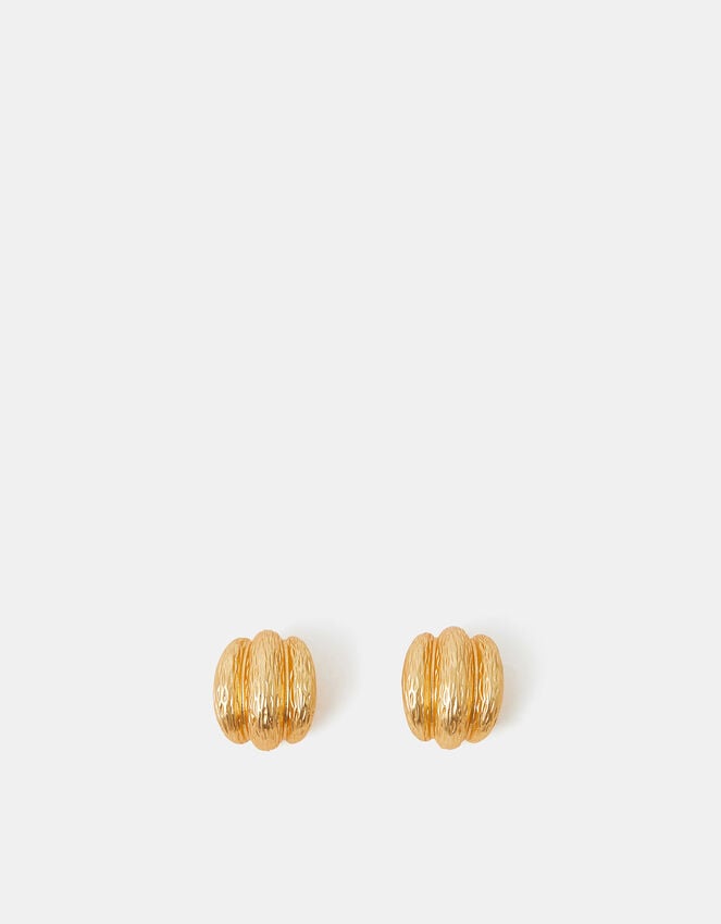 Accessorize Mini Textured Rib Hoop Earrings