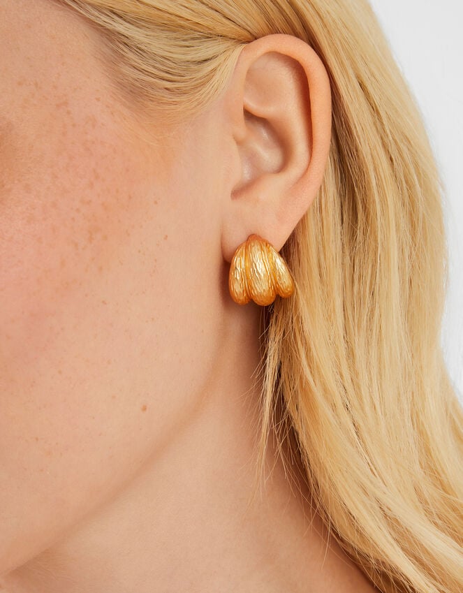 Accessorize Mini Textured Rib Hoop Earrings