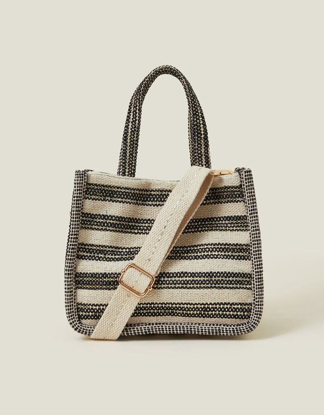 Accessorize Mini Woven Stripe Handbag