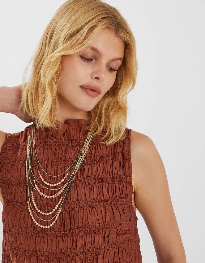 Accessorize Mix Bead Layered Necklace