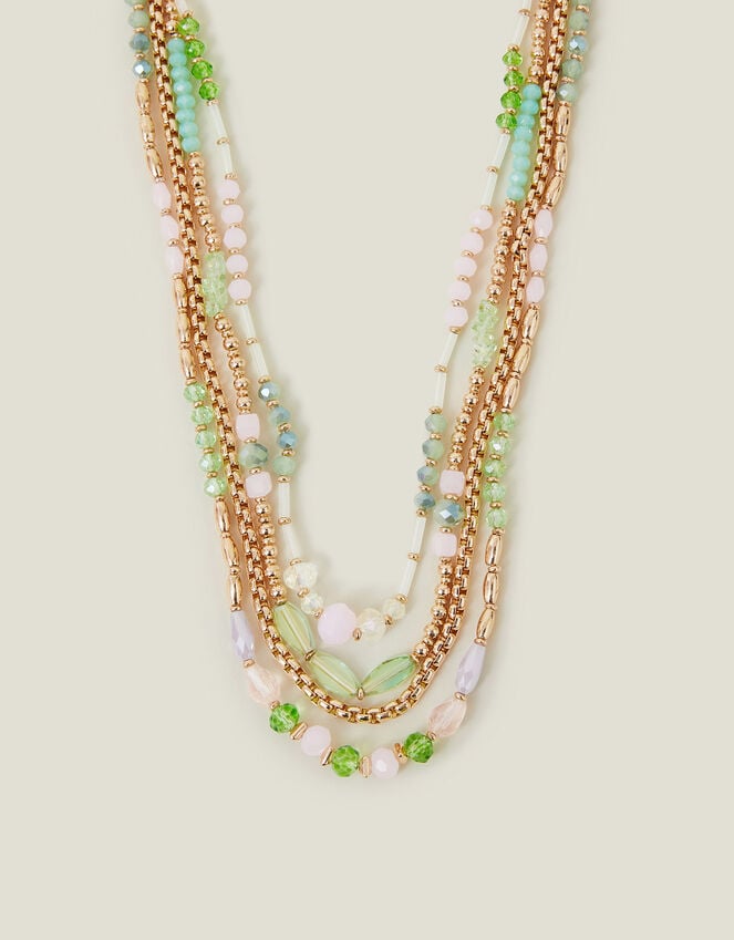 accessorize Mix Bead Layered Necklace