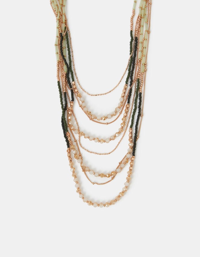 accessorize Mix Bead Layered Necklace