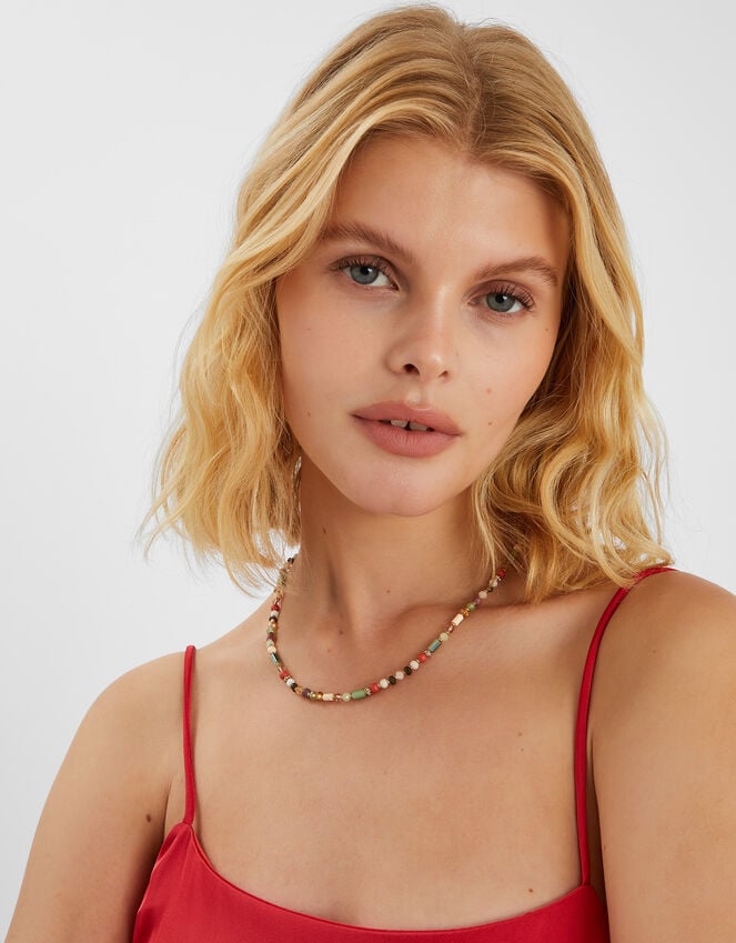 Accessorize Mix Bead Necklace