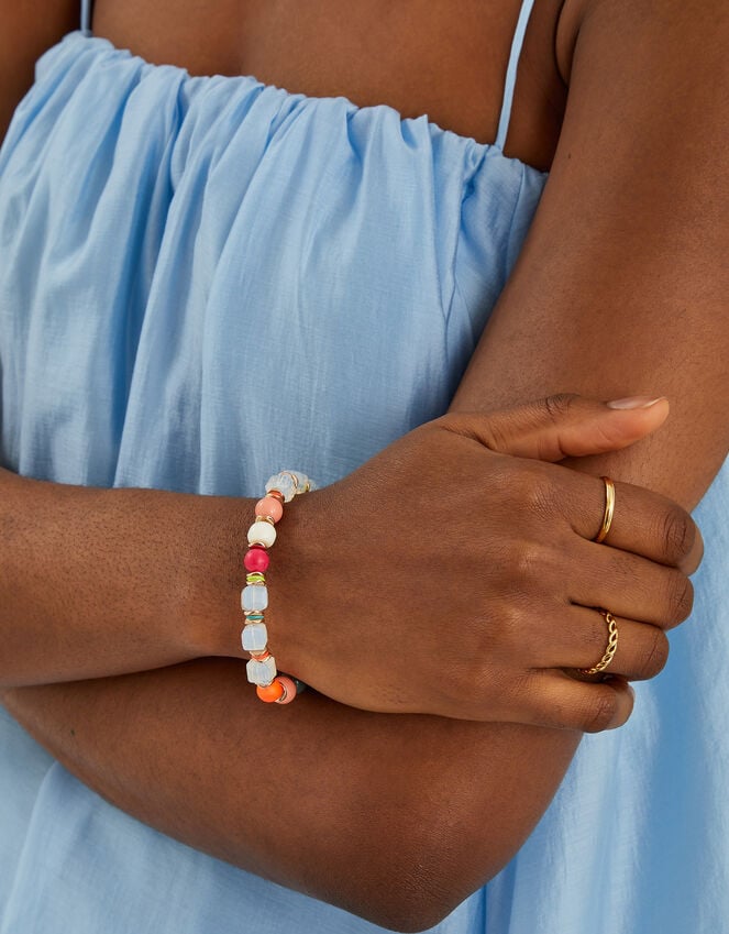 Accessorize Mix Bead Stretch Bracelet