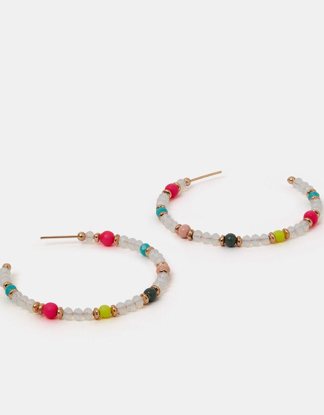 accessorize Mix Beaded Hoop Earrings