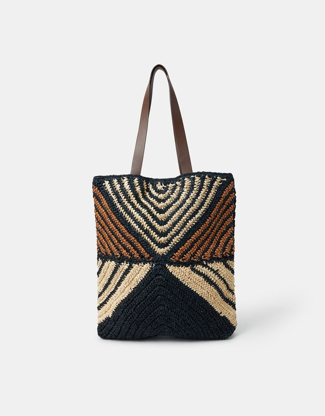 Accessorize Mix Raffia Tote Bag