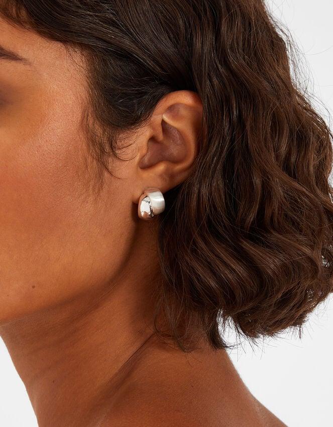 Accessorize Mixed Metal Huggie Hoops