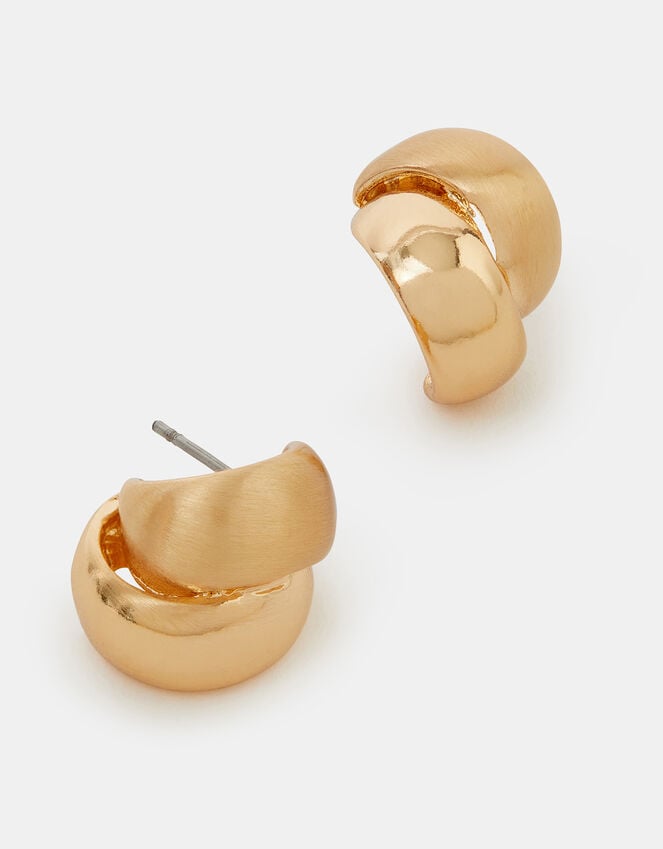 accessorize Mixed Metal Huggie Hoops