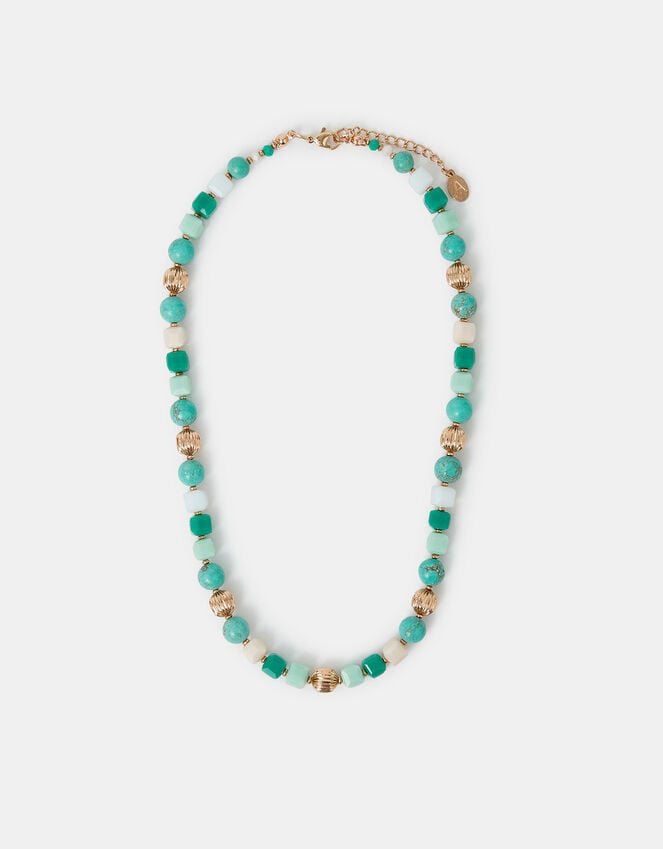 Accessorize Mixed Stone Beaded Necklace