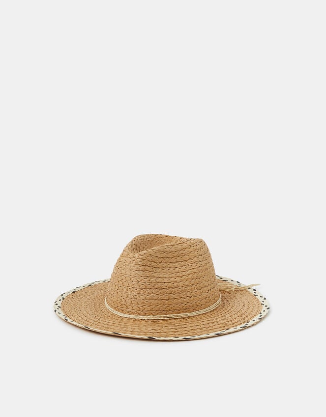 accessorize Mono Brim Fedora Hat