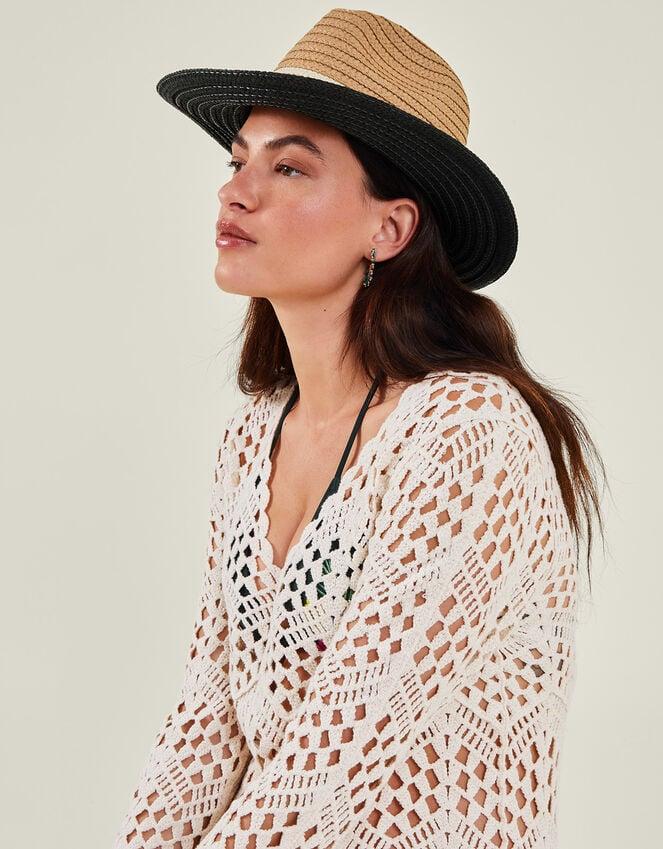 Accessorize Monochrome Brim Fedora Hat