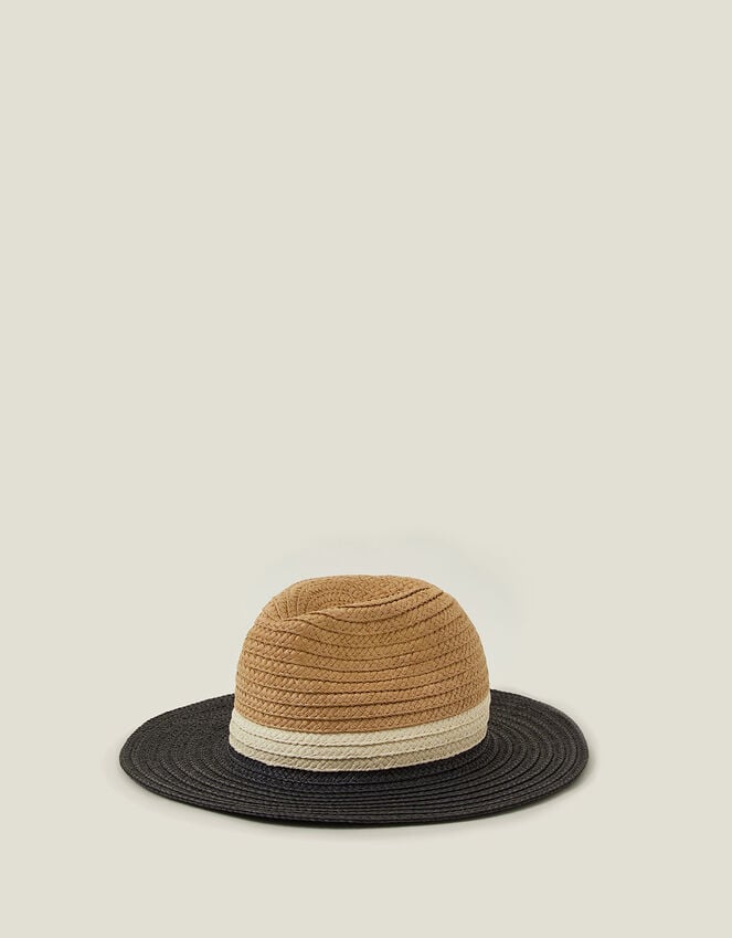 accessorize Monochrome Brim Fedora Hat