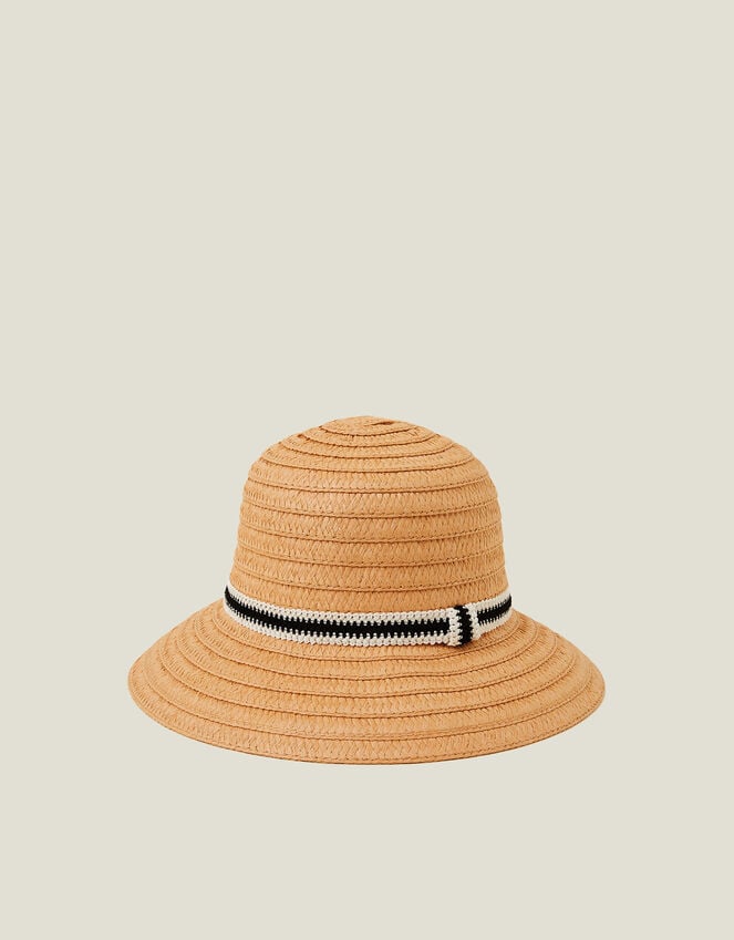 accessorize Monochrome Trim Bucket Hat