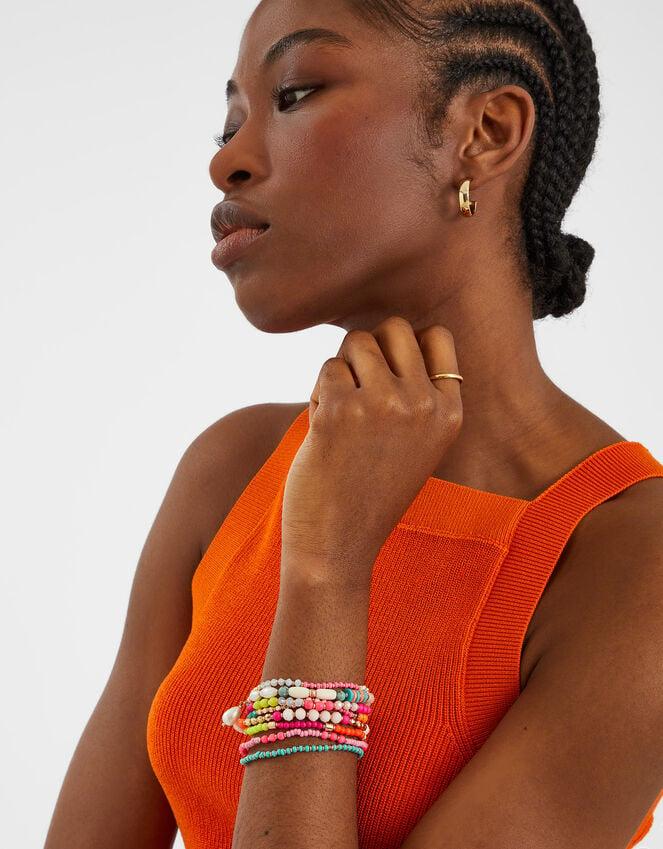 Accessorize Neon Beaded Stretch Bracelet Multipack