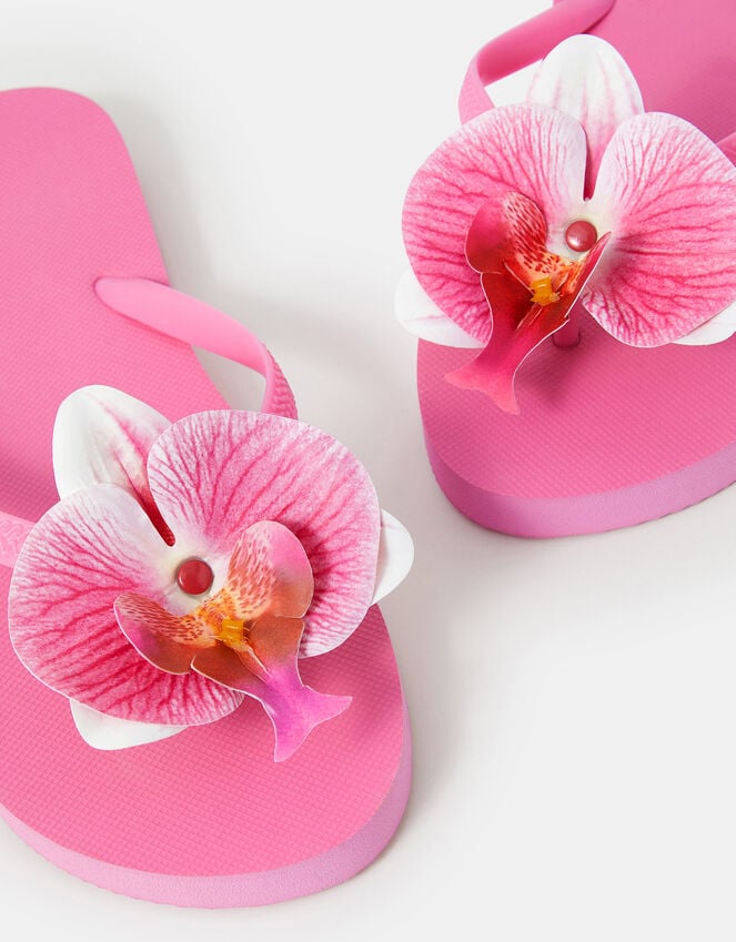 Accessorize Orchid Flip Flops Pink