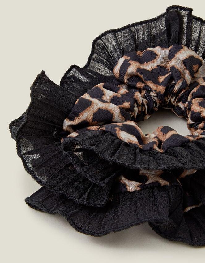Accessorize Oversized Leopard Print Hair Scrunchie
