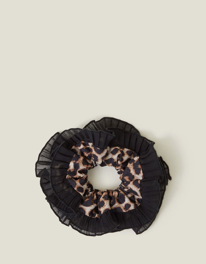 accessorize Oversized Leopard Print Hair Scrunchie