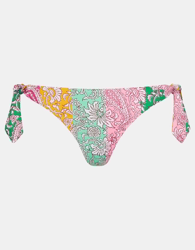 Accessorize Paisley Print Tie Bikini Bottoms Multi