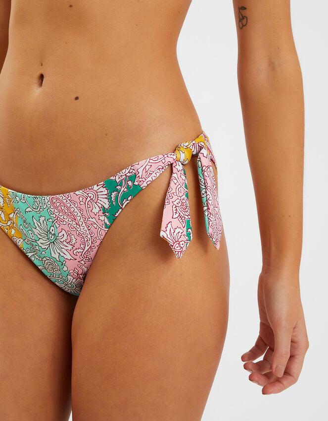 accessorize Paisley Print Tie Bikini Bottoms Multi