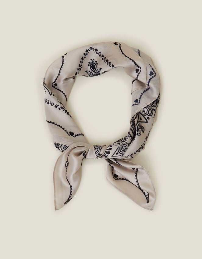 accessorize Paisley Satin Square Scarf