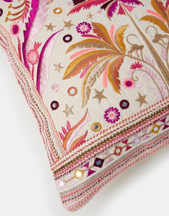 Accessorize Palm Embellished Square Cushion Cover