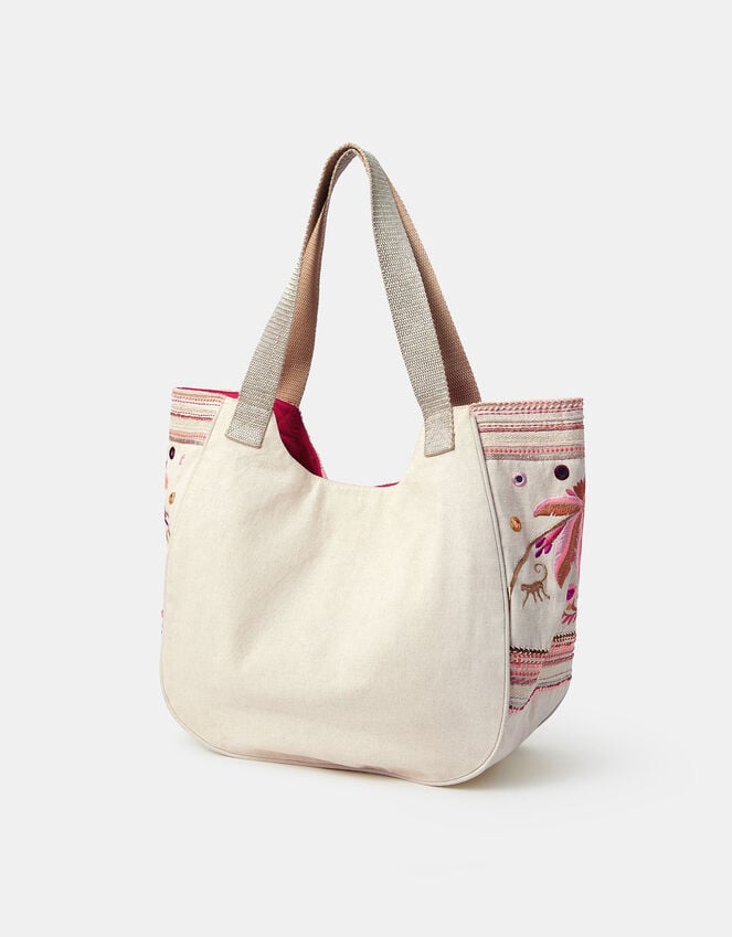 Accessorize Palm Mirror Embellished Tote Bag