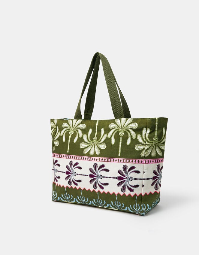 Accessorize Palm Print Beach Bag