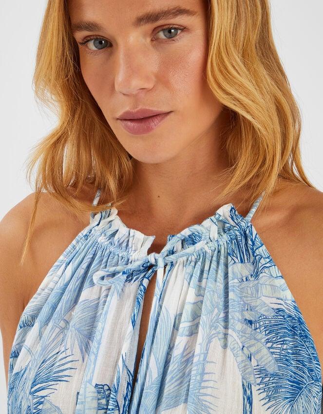 Accessorize Palm Print Maxi Dress White