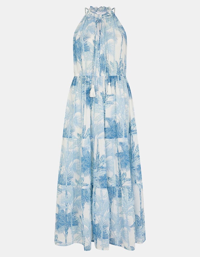 Accessorize Palm Print Maxi Dress White