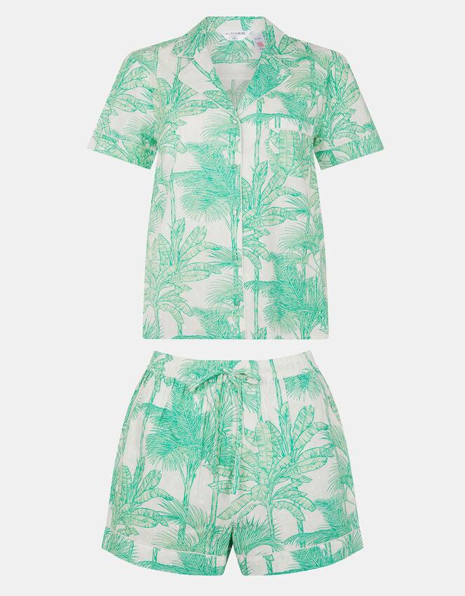 Accessorize Palm Print Short Pyjamas Set Green