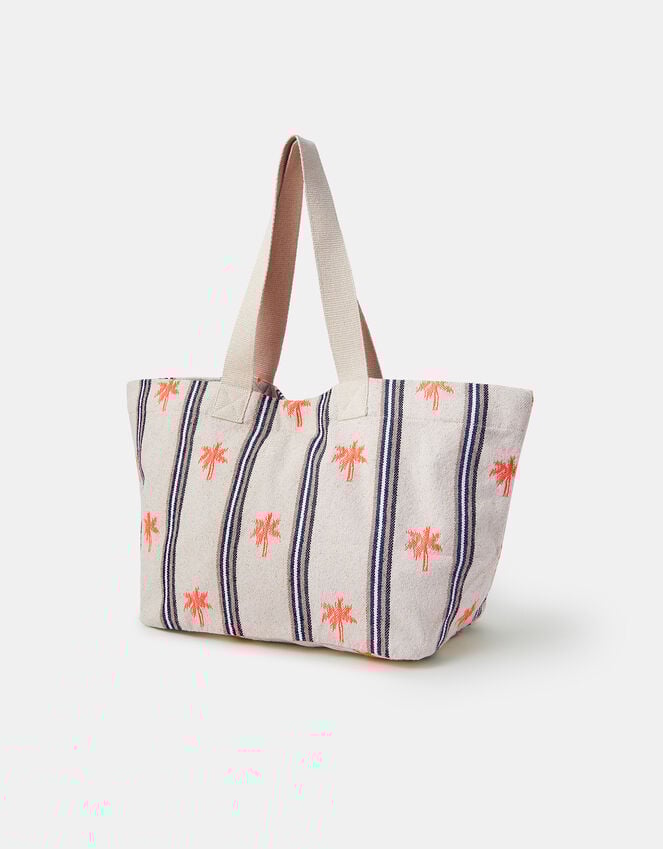 Accessorize Palm Stripe Tote Bag