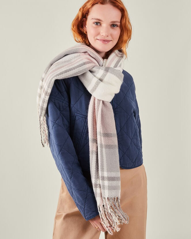 Accessorize Pastel Check Blanket Scarf
