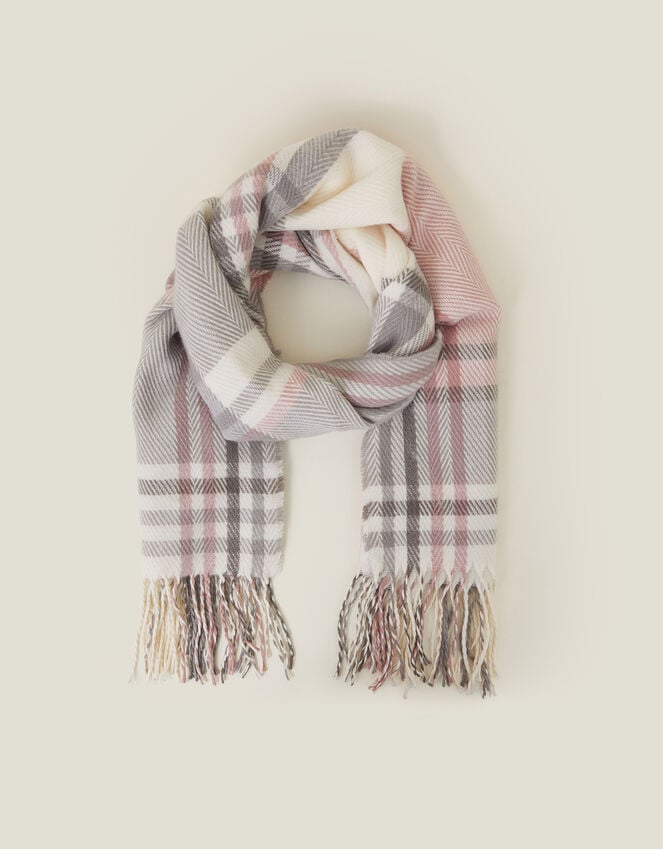 accessorize Pastel Check Blanket Scarf