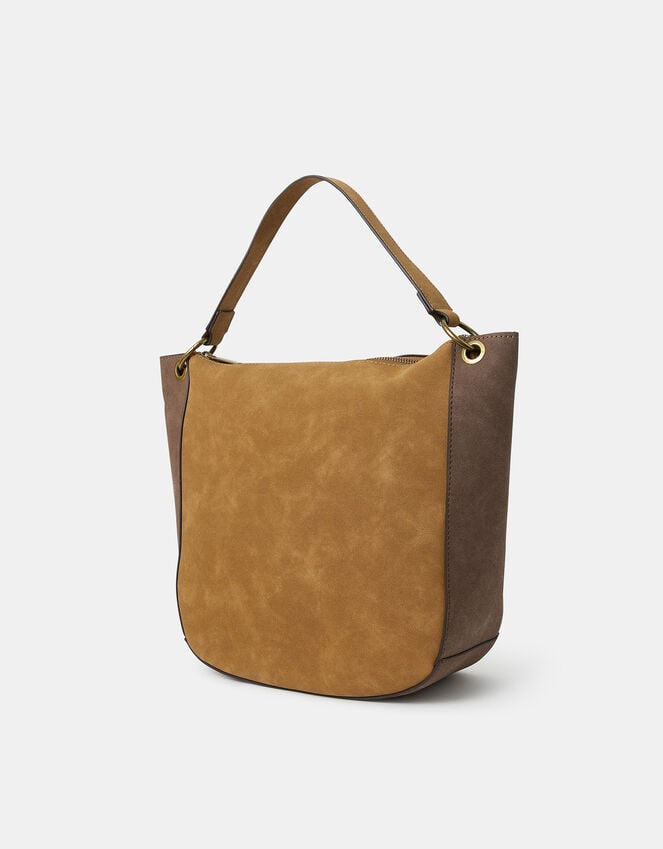 Accessorize Patchwork Suedette Shoulder Bag