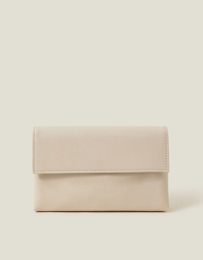 Accessorize Patent Fold-Over Clutch Bag