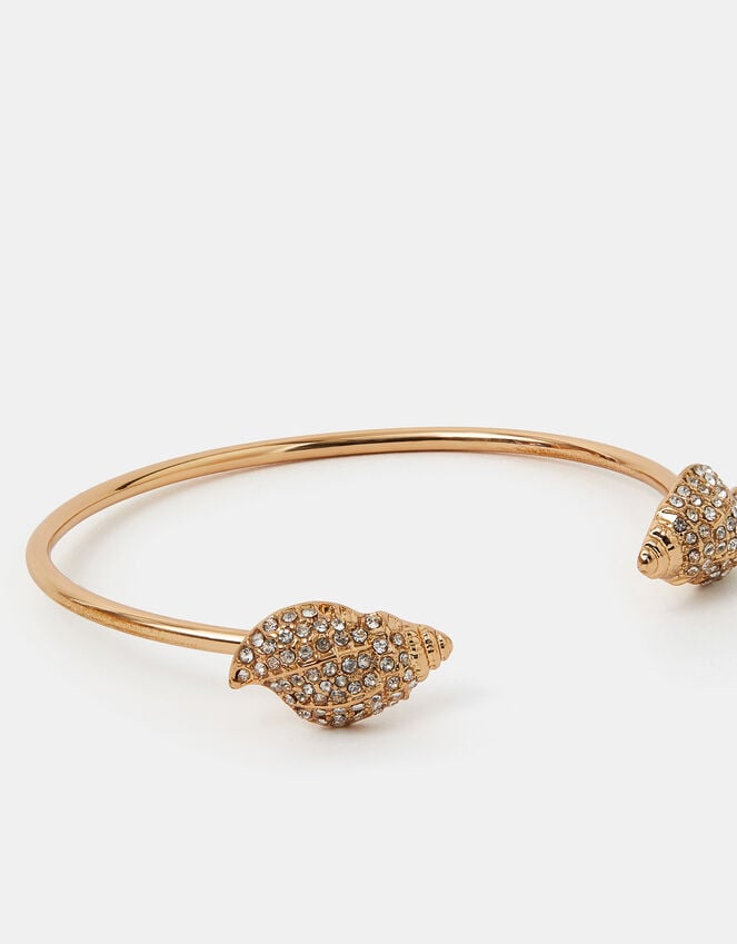 accessorize Pavé Shell Bangle Bracelet