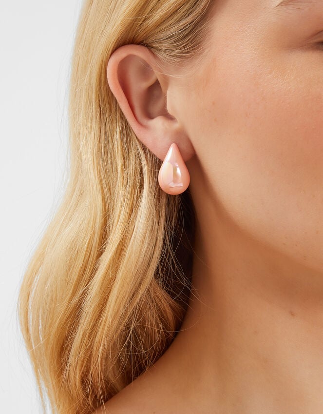 Accessorize Pearly Chunky Curve Drop Earrings