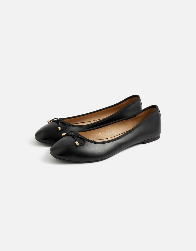 accessorize Plain Ballerina Flats Black