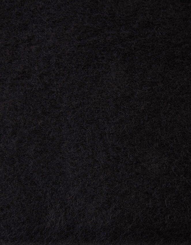 Accessorize Plain Tassel Scarf Black