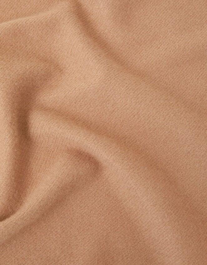 Accessorize Plain Tassel Scarf Natural